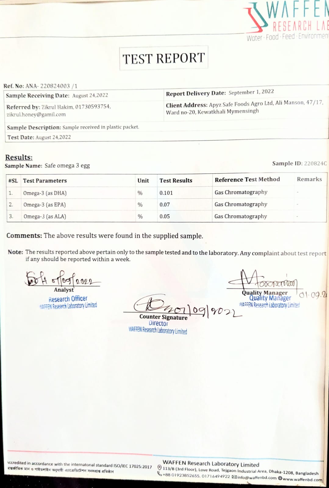 Our Lab Test Report - Image 6